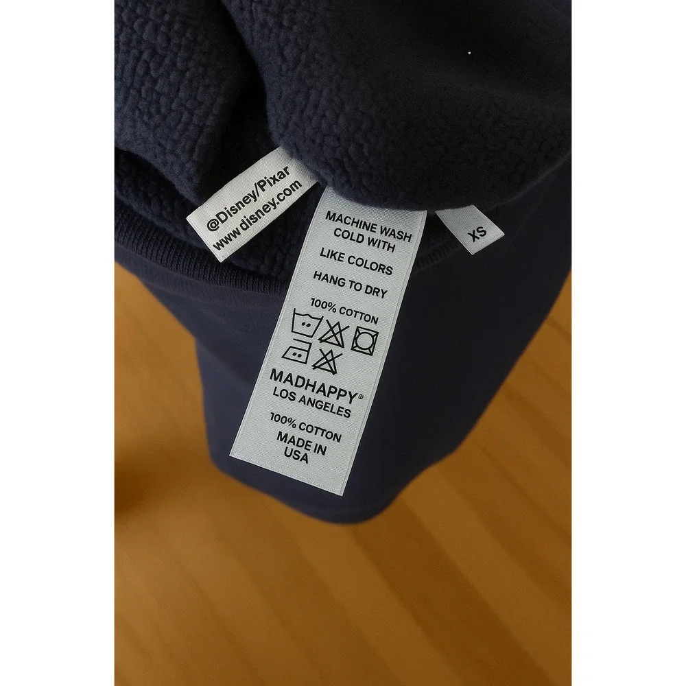 Madhappy Pixar Embroidered Unisex Crewneck Sweatshirt Blue XS Limited Edition - Picture 5 of 6